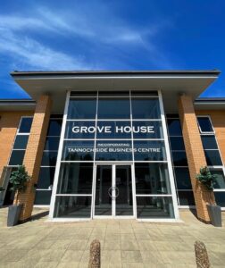 Grove House is in Tannochside Business Park, Uddingston