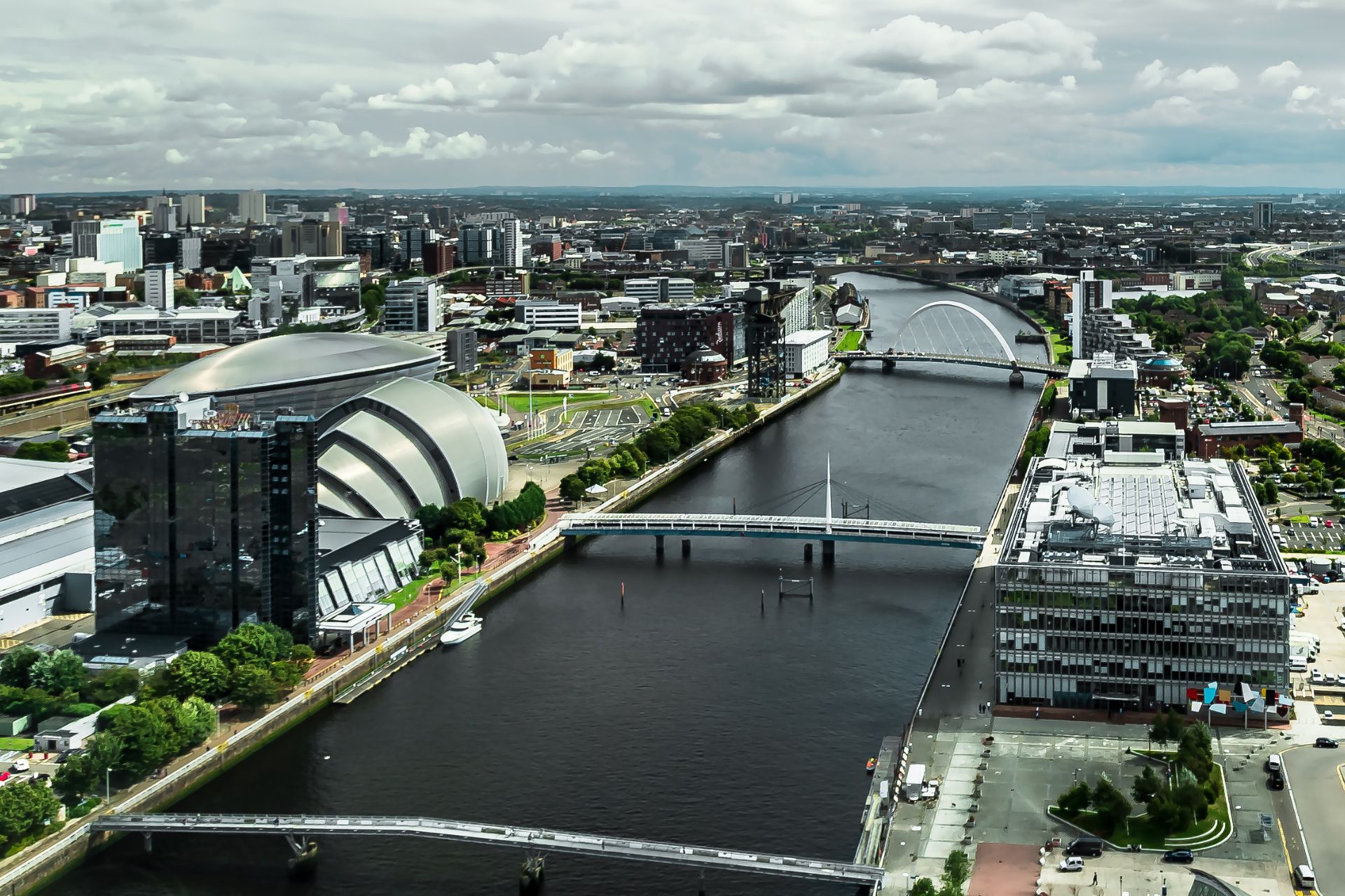 Aerial view of Glasgow