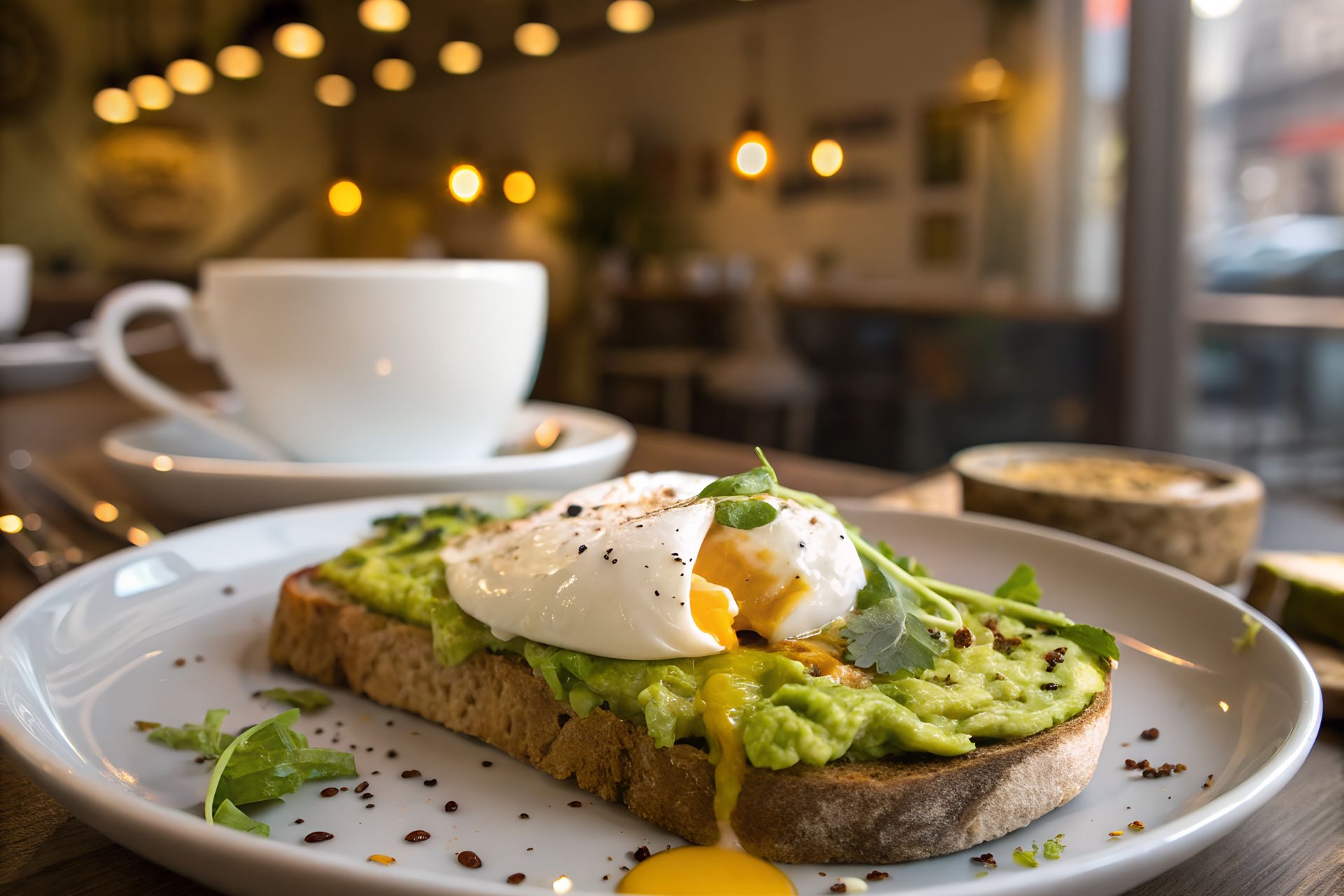 A café serving light meals and drinks