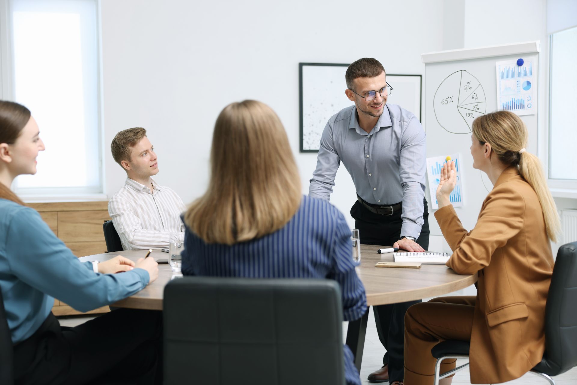 Group of people in an office