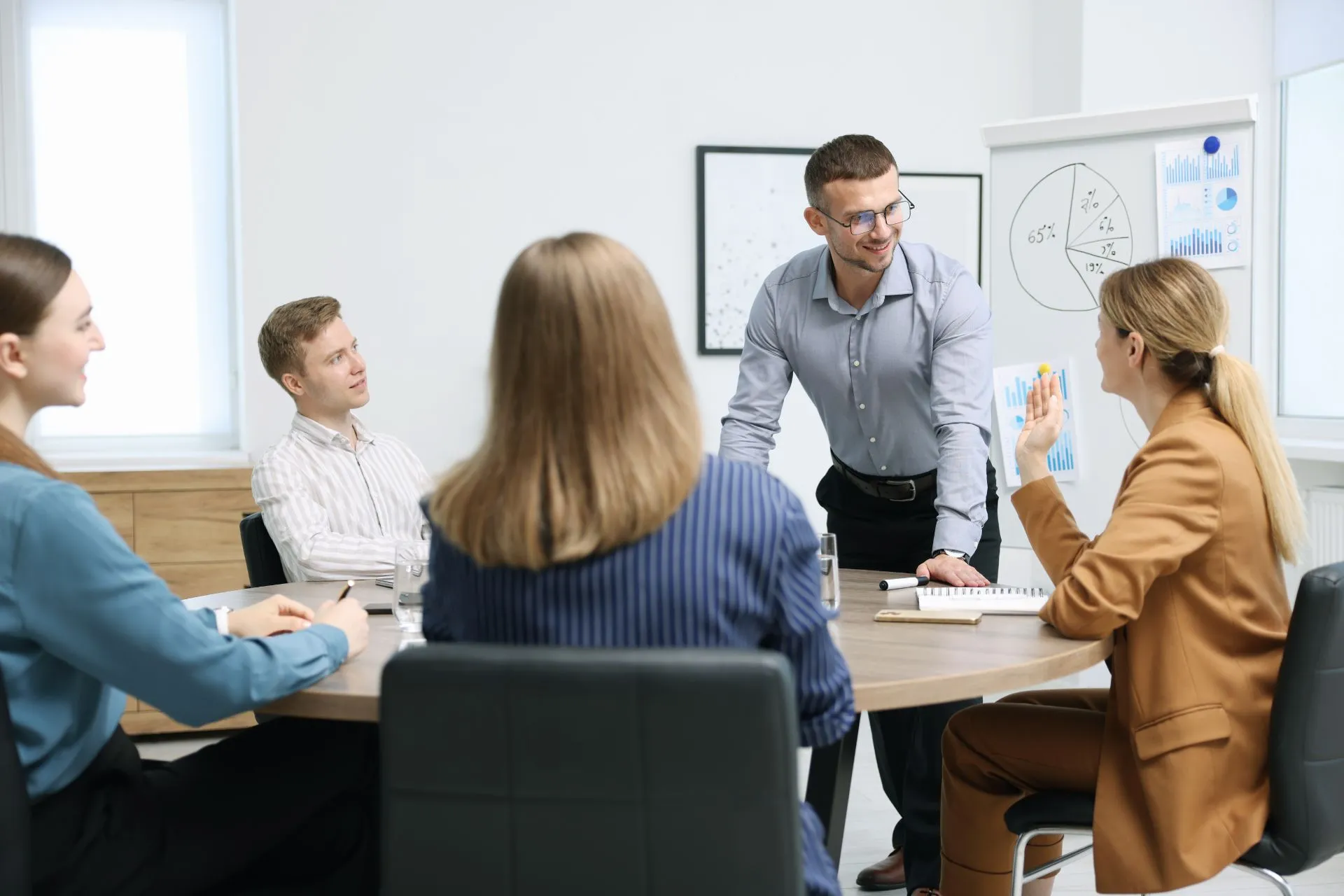 Group of people in an office