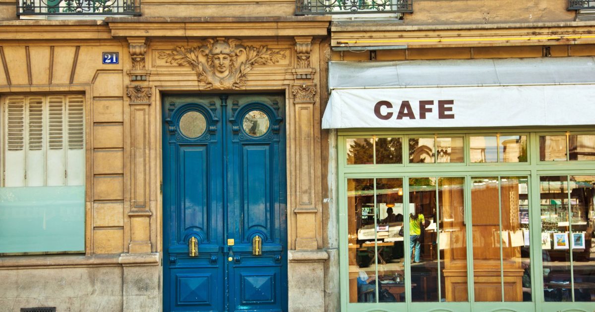 Street view of a café used for business meetings
