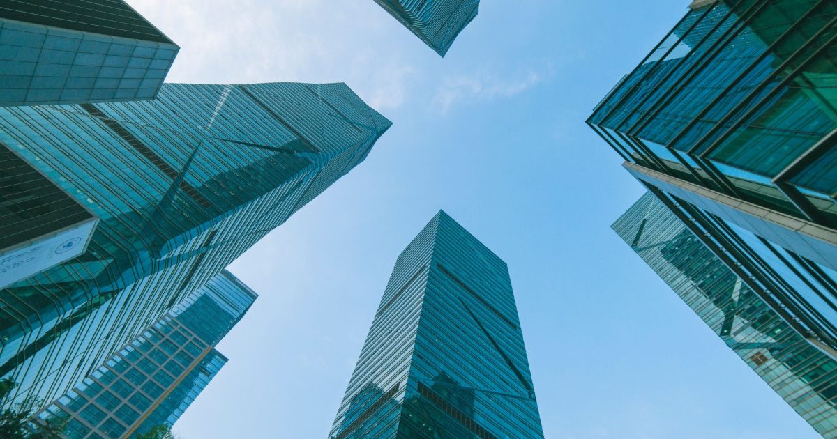 high rise glass buildings