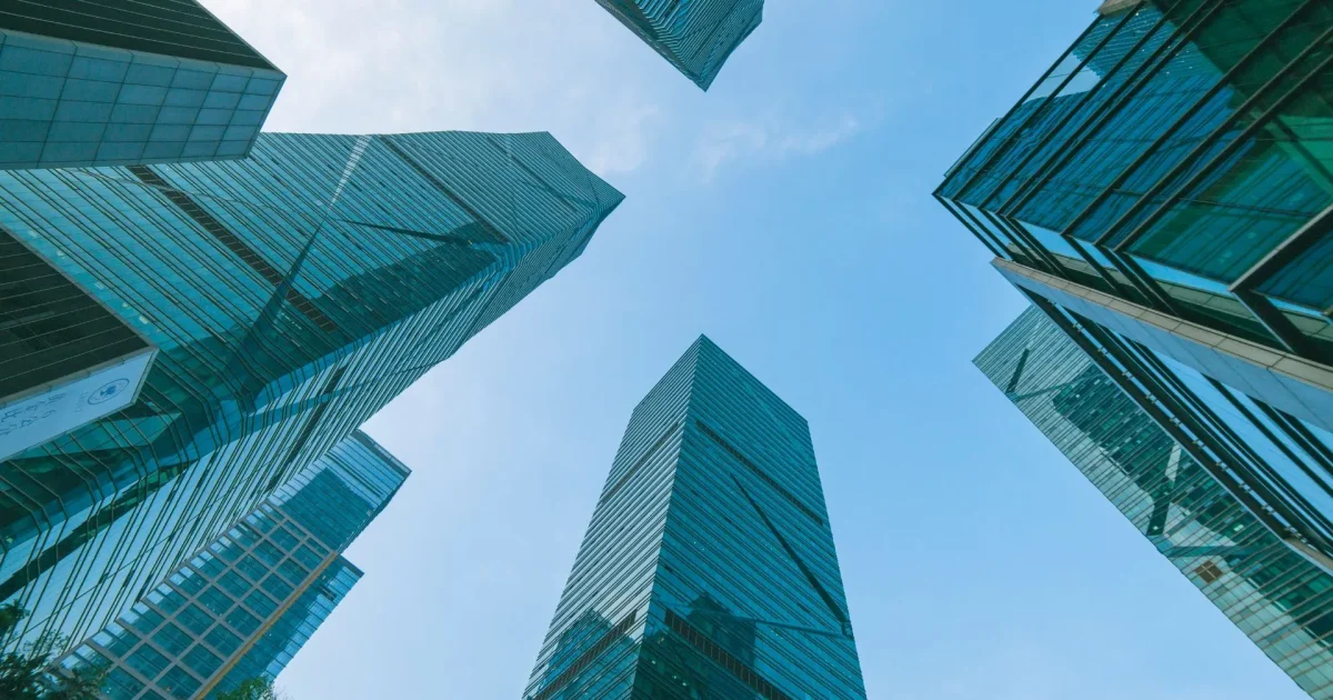high rise glass buildings
