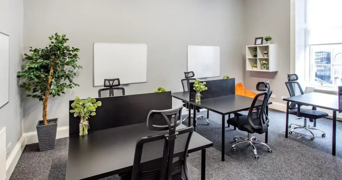 quintessential serviced offices desks interior